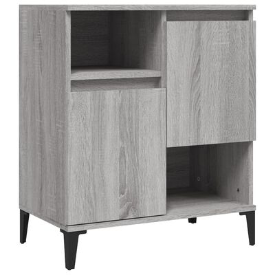 vidaXL Sideboards 3 Stk. Grau Sonoma 60x35x70 cm Holzwerkstoff