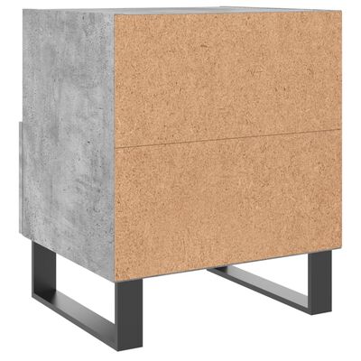 vidaXL Nachttisch Betongrau 40x35x47,5 cm Holzwerkstoff