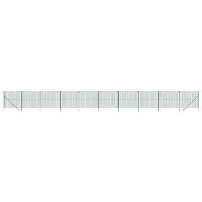 vidaXL Maschendrahtzaun Grün 1,8x25 m Verzinkter Stahl