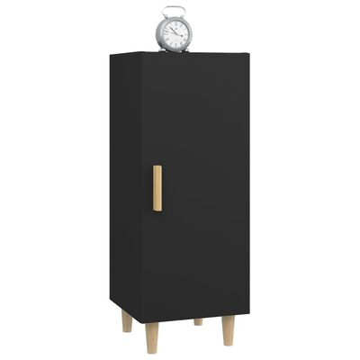 vidaXL Sideboard Schwarz 34,5x34x90 cm Holzwerkstoff