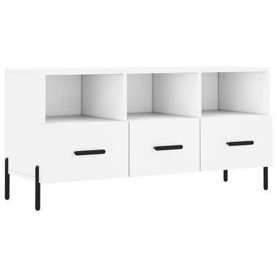 vidaXL TV-Schrank Weiß 102x36x50 cm Holzwerkstoff