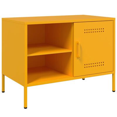 vidaXL TV-Schrank Senfgelb 68x39x50,5 cm Stahl