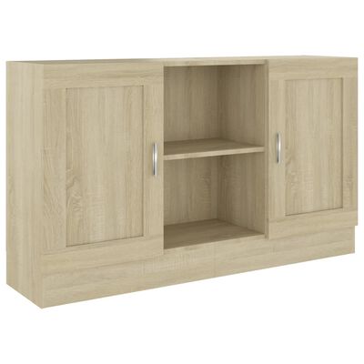 vidaXL Sideboard Sonoma-Eiche 120x30,5x70 cm Holzwerkstoff