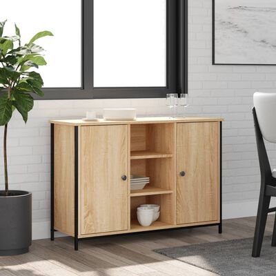 vidaXL Sideboard Sonoma-Eiche 100x35x70 cm Holzwerkstoff