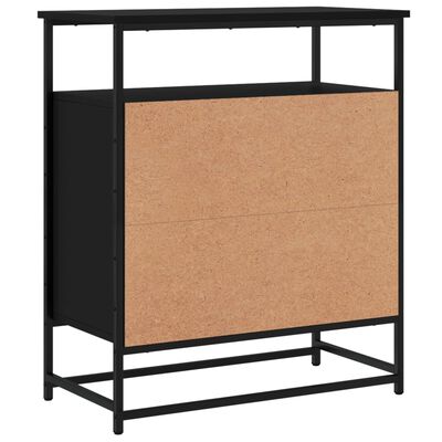 vidaXL Sideboard Schwarz 69x35x80 cm Holzwerkstoff