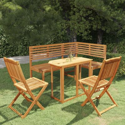 vidaXL 4-tlg. Bistro-Set Massivholz Akazie