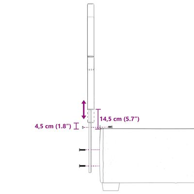 vidaXL Boxspringbett mit Matratze Hellgrau 100x200 cm Samt