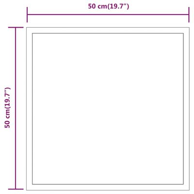 vidaXL LED-Badspiegel 50x50 cm