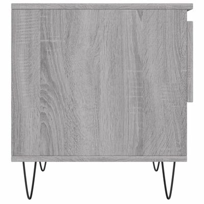 vidaXL Couchtische 2 Stk. Grau Sonoma 50x46x50 cm Holzwerkstoff