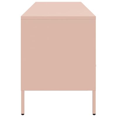 vidaXL TV-Schrank Rosa 100,5x39x50,5 cm Stahl