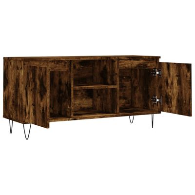 vidaXL TV-Schrank Räuchereiche 104x35x50 cm Holzwerkstoff