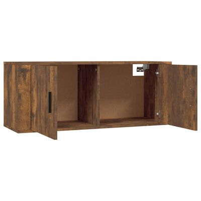 vidaXL TV-Wandschrank Räuchereiche 100x34,5x40 cm