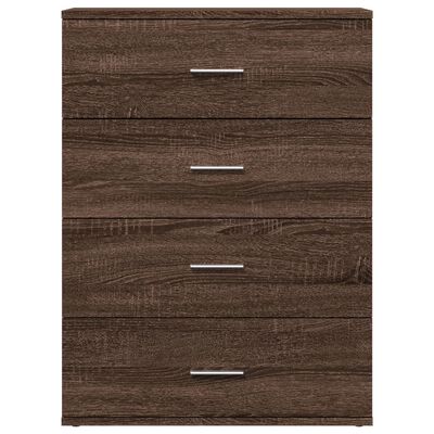 vidaXL Sideboards 2 Stk. Braun Eichen-Optik 60x39x80 cm Holzwerkstoff