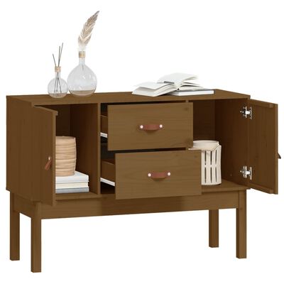 vidaXL Sideboard Honigbraun 110x40x78 cm Massivholz Kiefer