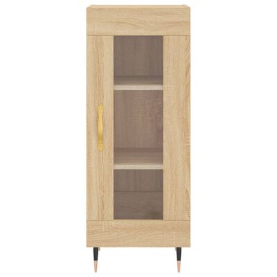 vidaXL Highboard Sonoma-Eiche 34,5x34x180 cm Holzwerkstoff