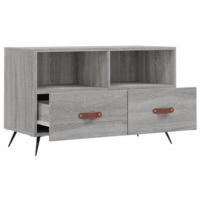 vidaXL TV-Schrank Grau Sonoma 80x36x50 cm Holzwerkstoff