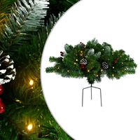 vidaXL Künstlicher Weihnachtsbaum mit Beleuchtung Outdoor Grün 40 cm