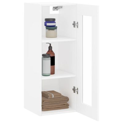 vidaXL Wandschrank Weiß 34,5x34x90 cm