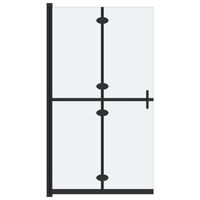 vidaXL Faltbare begehbare Duschwand ESG-Glas mattiert 70x190 cm