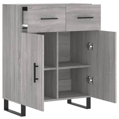 vidaXL Sideboard Grau Sonoma 69,5x34x90 cm Holzwerkstoff