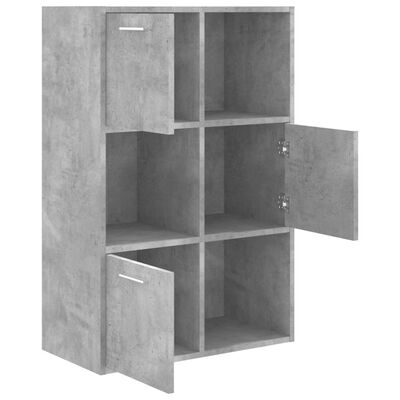 vidaXL Lagerschrank Betongrau 60x29,5x90 cm Holzwerkstoff