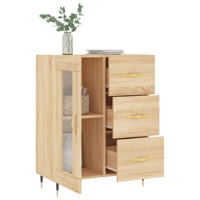 vidaXL Sideboard Sonoma-Eiche 69,5x34x90 cm Holzwerkstoff