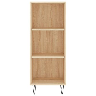 vidaXL Sideboard Sonoma-Eiche 34,5x32,5x90 cm Holzwerkstoff