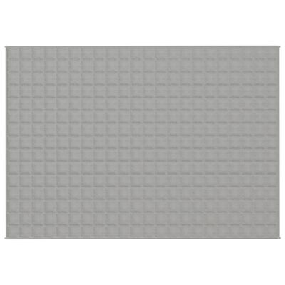 vidaXL Gewichtsdecke Grau 155x220 cm 11 kg Stoff