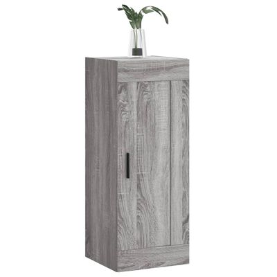 vidaXL Wandschrank Grau Sonoma 34,5x34x90 cm Holzwerkstoff