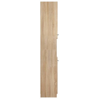 vidaXL Badschrank Sonoma-Eiche 32x34x188,5 cm Holzwerkstoff