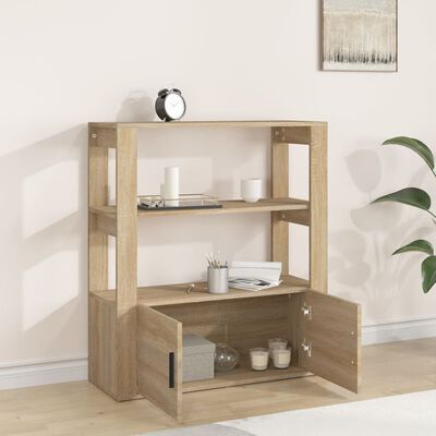 vidaXL Sideboard Sonoma-Eiche 80x30x90 cm Holzwerkstoff