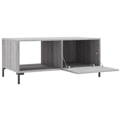 vidaXL Couchtisch Grau Sonoma 90x50x40 cm Holzwerkstoff