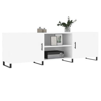 vidaXL TV-Schrank Hochglanz-Weiß 150x30x50 cm Holzwerkstoff