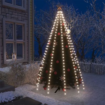 vidaXL Weihnachtsbaum-Lichternetz mit 300 LEDs Kaltweiß 300 cm