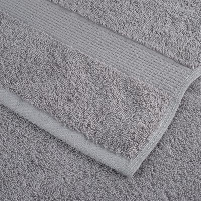 vidaXL Premium-Duschtücher SOLUND 2 Stk. Grau 70x140 cm 600 g/m²