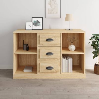 vidaXL Sideboard Sonoma-Eiche 104,5x35,5x67,5 cm Holzwerkstoff