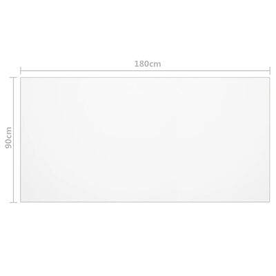 vidaXL Tischfolie Matt 180x90 cm 2 mm PVC