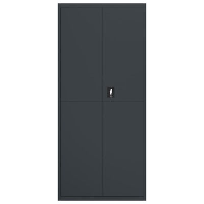 vidaXL Aktenschrank Anthrazit 90x40x200 cm Stahl