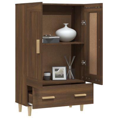 vidaXL Highboard Braun Eichen-Optik 70x31x115 cm Holzwerkstoff