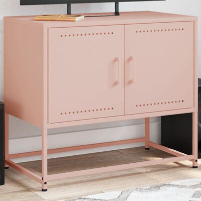 vidaXL TV-Schrank Rosa 68,5x39x60,5 cm Stahl