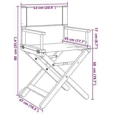 vidaXL Klappbare Gartenstühle 2 Stk. Cremeweiß Stoff