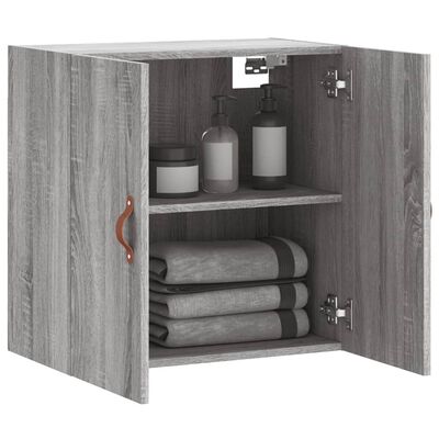 vidaXL Wandschrank Grau Sonoma 60x31x60 cm Holzwerkstoff