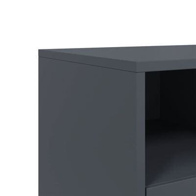 vidaXL TV-Schrank Anthrazit 100,5x39x43,5 cm Stahl