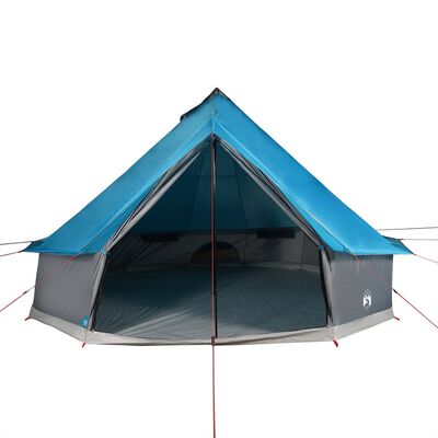 vidaXL Tipi-Familienzelt 8 Personen Blau Wasserdicht