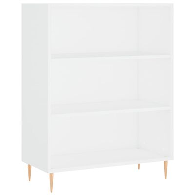 vidaXL Bücherregal Weiß 69,5x32,5x90 cm Holzwerkstoff