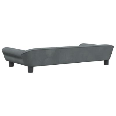 vidaXL Kindersofa Dunkelgrau 100x50x26 cm Samt