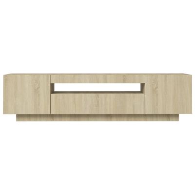 vidaXL TV-Schrank mit LED-Leuchten Sonoma-Eiche 160x35x40 cm