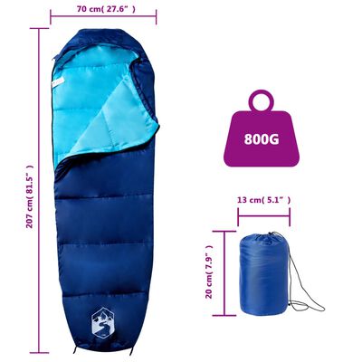 vidaXL Mumienschlafsack für Erwachsene Camping 3 Jahreszeiten
