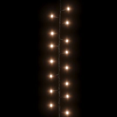 vidaXL LED-Lichterkette mit 1000 LEDs Warmweiß 25 m PVC