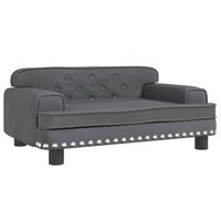 vidaXL Hundebett Dunkelgrau 70x45x30 cm Samt